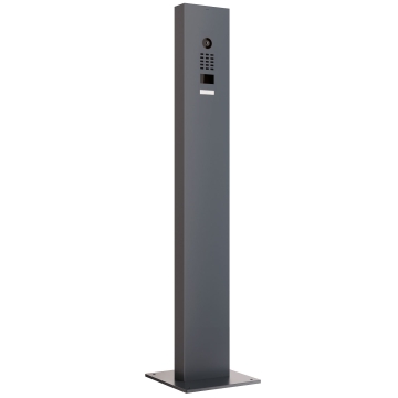 Interphone avec support  et plaque de base Smart Doorbird D1101V en anthracite