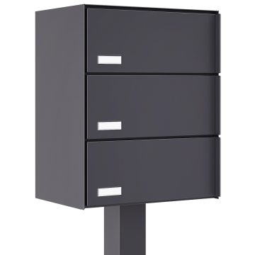 Boîte aux lettres sur pied Kopenhagen for Three en anthracite