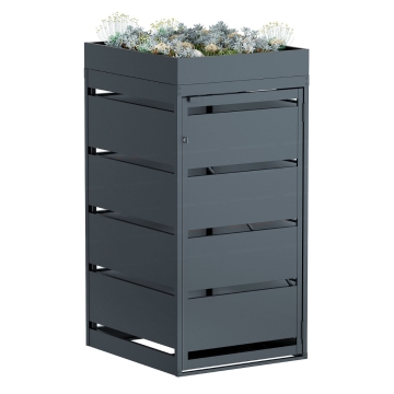 Abri pour une poubelle à 120L Egon en anthracite 