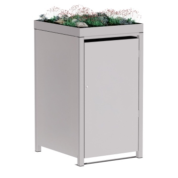 Abri pour une poubelle à 240L Tilda en gris clair métallisé 