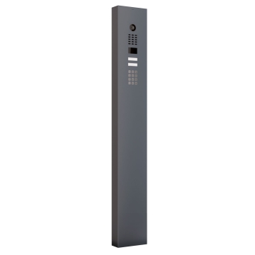 Interphone avec Keypad module et support Smart for Two Doorbird D1102KV en anthracite