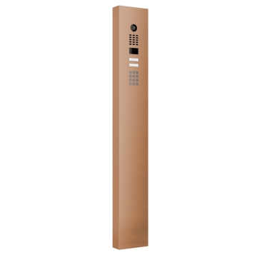 Interphone avec Keypad module et support Smart for Two Doorbird D1102KV Acier bronze
