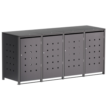 Abri pour quatre poubelles à 120L Horst en anthracite