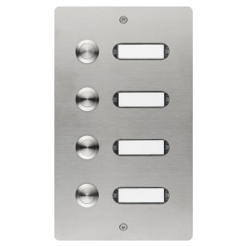 Plaque d’étage ETA 504 avec sonnette pour 4 logements