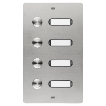 Plaque d’étage ETA 404 avec sonnette pour 4 logements