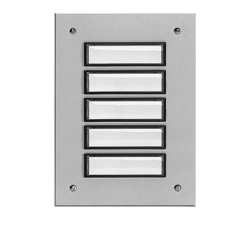 Plaque d’étage ETA 805 avec sonnette pour 5 logements