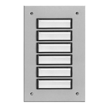 Plaque d’étage ETA 806 avec sonnette pour 6 logements