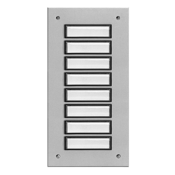 Plaque d’étage ETA 808 avec sonnette pour 8 logements