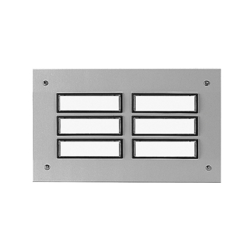 Plaque d’étage ETA 833 avec sonnette pour 6 logements
