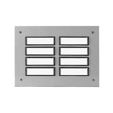 Plaque d’étage ETA 844 avec sonnette pour 8 logements