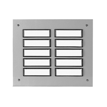Plaque d’étage ETA 855 avec sonnette pour 10 logements