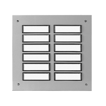 Plaque d’étage ETA 866 avec sonnette pour 12 logements
