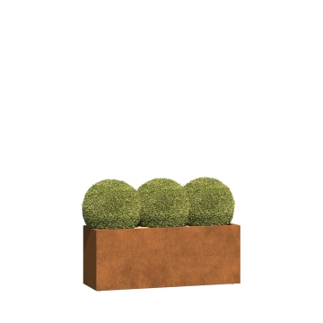 Jardinière - Ancona Medium -avec des rôles- acier corten