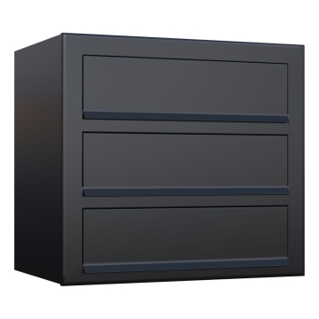 Boite aux Lettres Cube for Three en noir