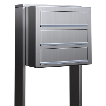 Boîte aux lettres Cube for Three en Inox