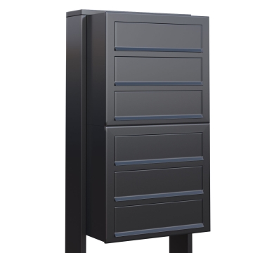 Boîte aux lettres Cube for Six en anthracite
