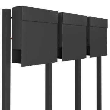Boîte aux lettres Manhattan for Three en anthracite