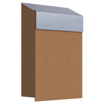 Boite aux Lettres Baby Box Rouille avec rabat en acier inoxydable