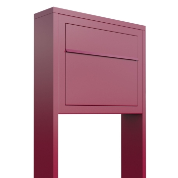 Boîte aux lettres sur pieds Elegance en rouge