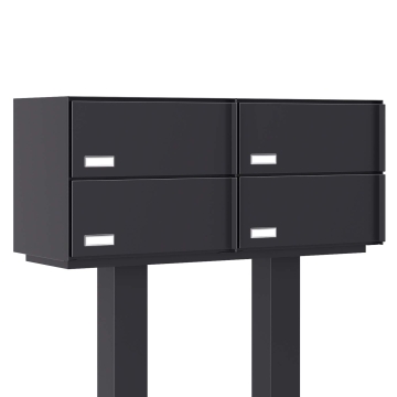 Boîte aux lettres sur pied Kopenhagen for Four en anthracite