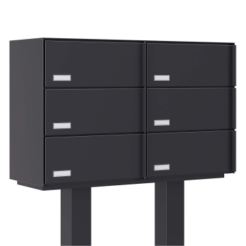 Boîte aux lettres sur pied Kopenhagen for Six en anthracite | V