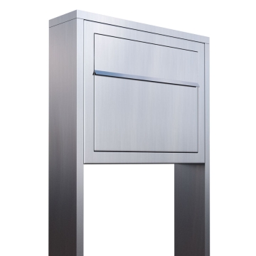 Boîte aux lettres sur pieds Elegance en Inox