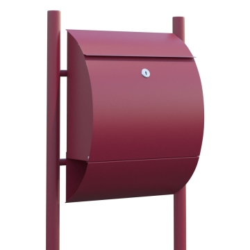 Boîte aux lettres sur pieds Sunshine Rouge