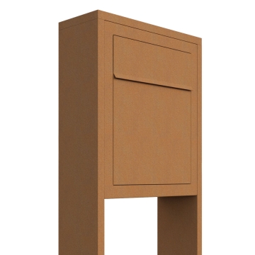 Boîte aux lettres sur pieds Base Rouille