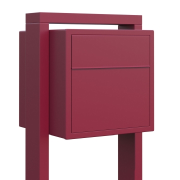Boîte aux lettres sur pieds Soprano en rouge