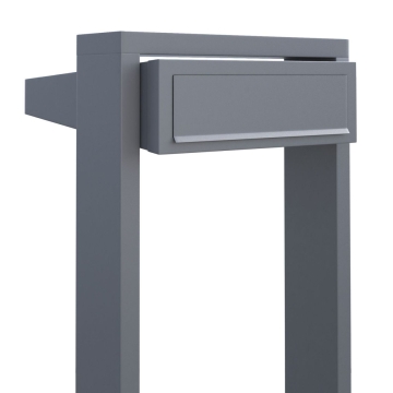 Boîte aux lettres sur pieds Stairs en gris