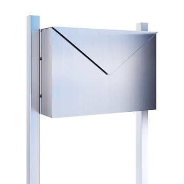 Boîte aux lettres sur pieds "Letter" en Inox