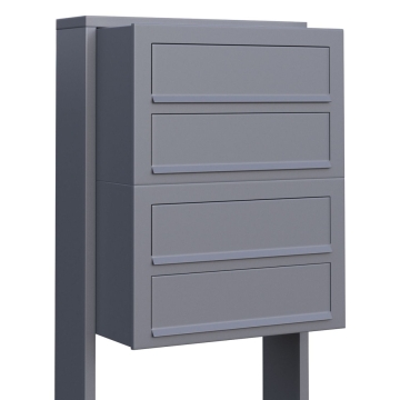 Boîte aux lettres Cube for Four en gris