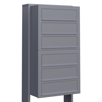 Boîte aux lettres Cube for Six en gris