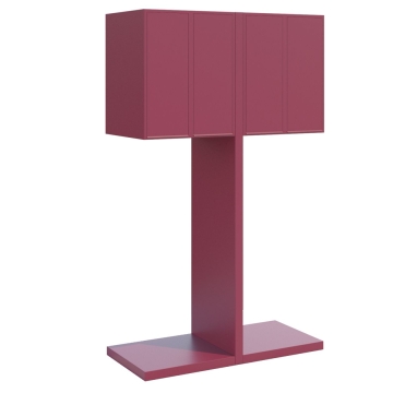 Boîtes aux lettres Hermes Clone pour quatre Rouge