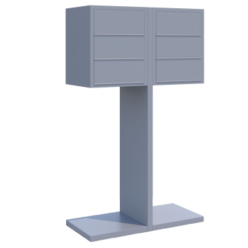 Boîtes aux lettres Hermes Double pour six Grise