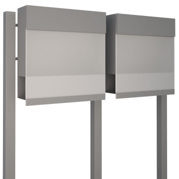 Boîte aux lettres Manhattan Special White for Two en gris