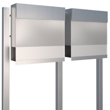 Boîte aux lettres Manhattan Special White for Two en Inox
