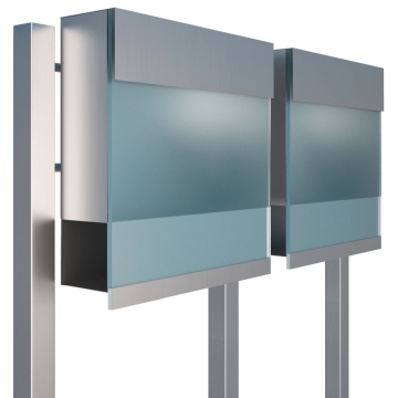 Boîte aux lettres Manhattan Special Blue for Two en Inox