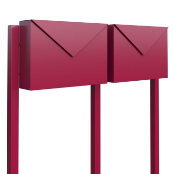 Boîte aux lettres "Letter" for Two en rouge