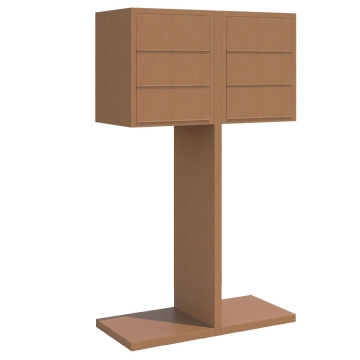 Boîtes aux lettres Hermes Double pour six Rouille