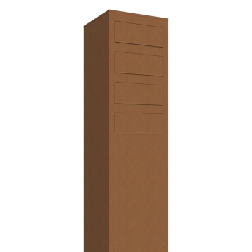 Boîte aux lettres Monolith for Four en rouille