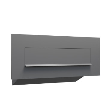 Boîte aux lettres murale traversante Nova en anthracite