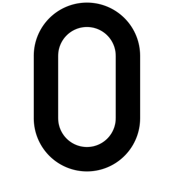 Numéro de Maison ''0'' Noire