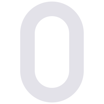 Numéro de Maison ''0'' Blanc
