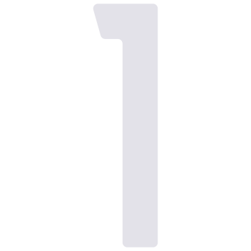 Numéro de Maison ''1'' Blanc