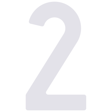 Numéro de Maison ''2'' Blanc