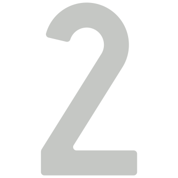 Numéro de Maison ''2'' Gris clair
