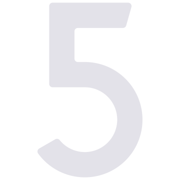 Numéro de Maison ''5'' Blanc