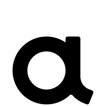 Numéro de maison auto-adhésif "a" - 76 mm en noir