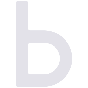 Numéro de maison auto-adhésif "b" - 76 mm en blanc